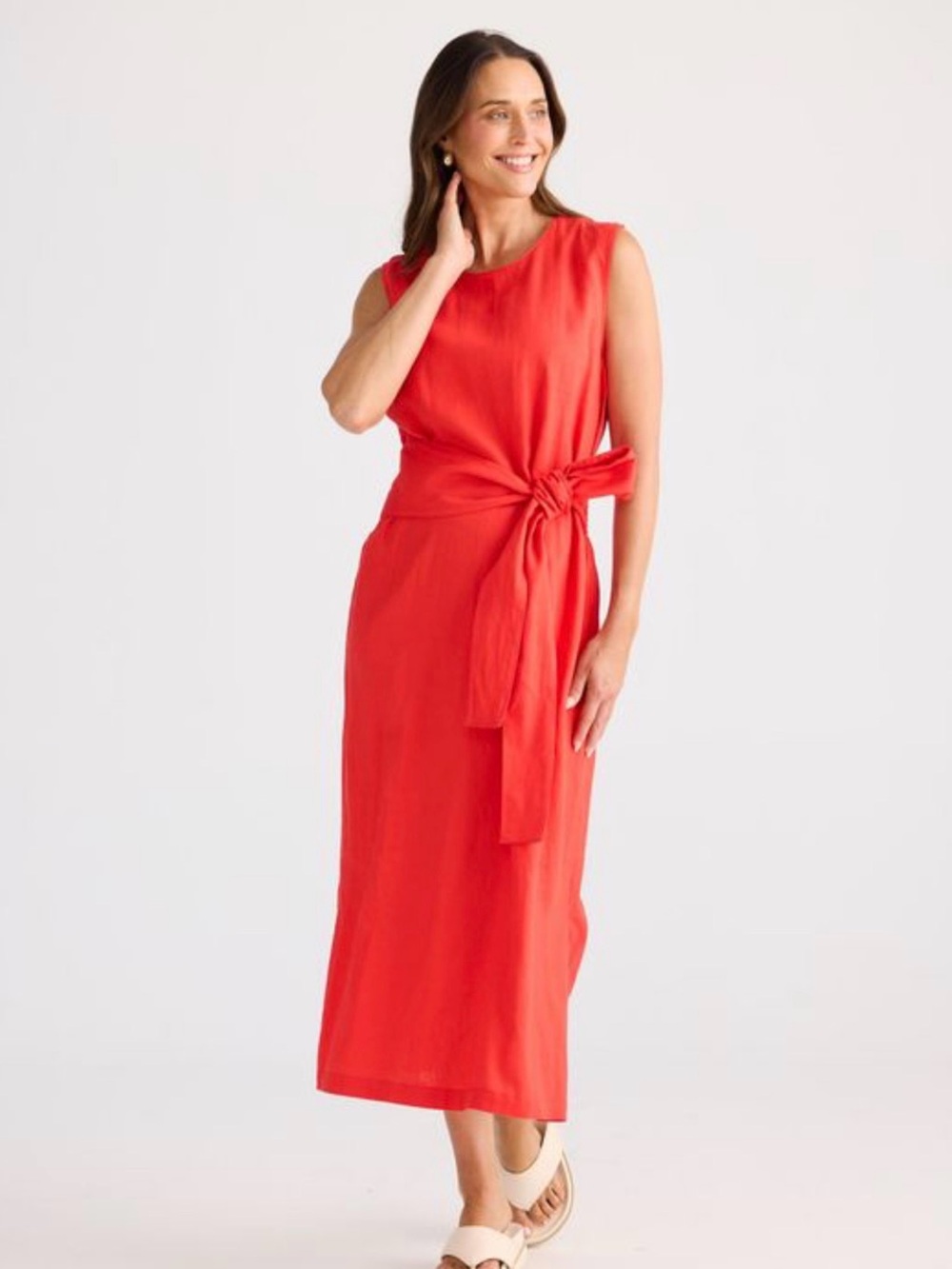 Brave & True Turning Point Dress in Poppy Red Sz M NWT